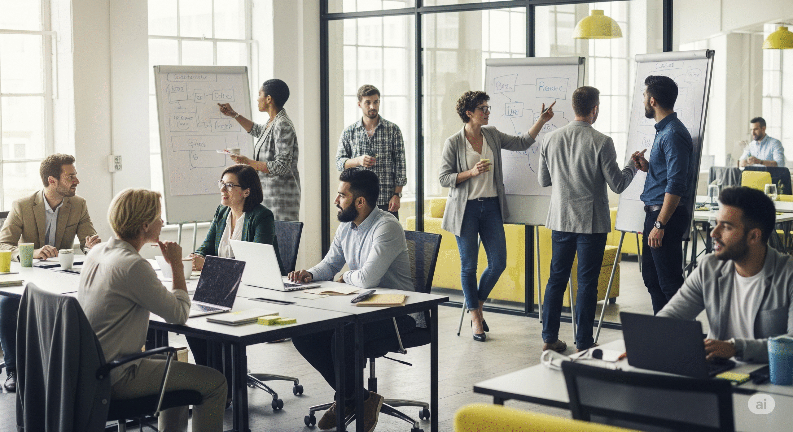 Colleagues in a supportive workplace community