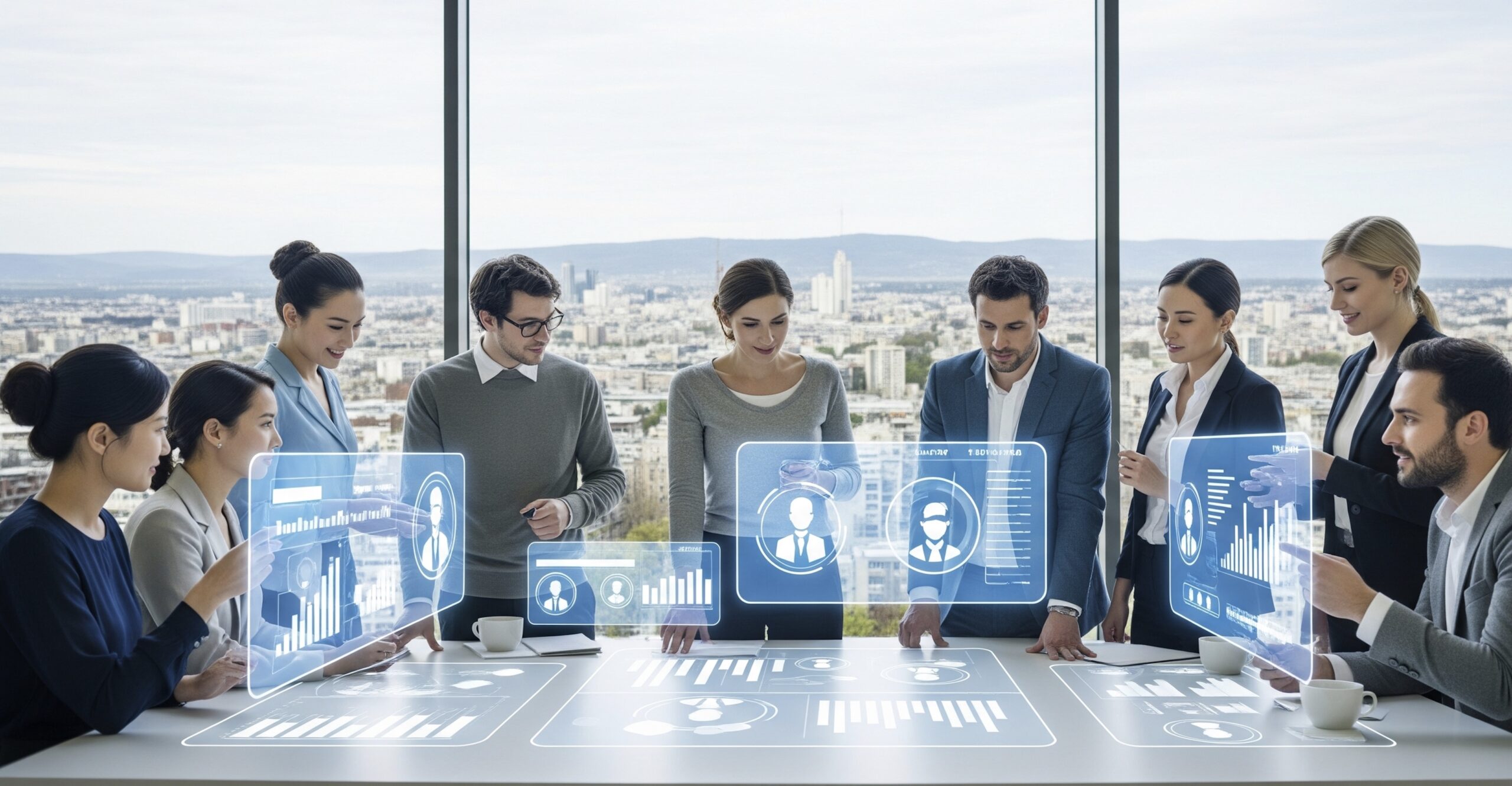 Team discussing ethical recruitment standards