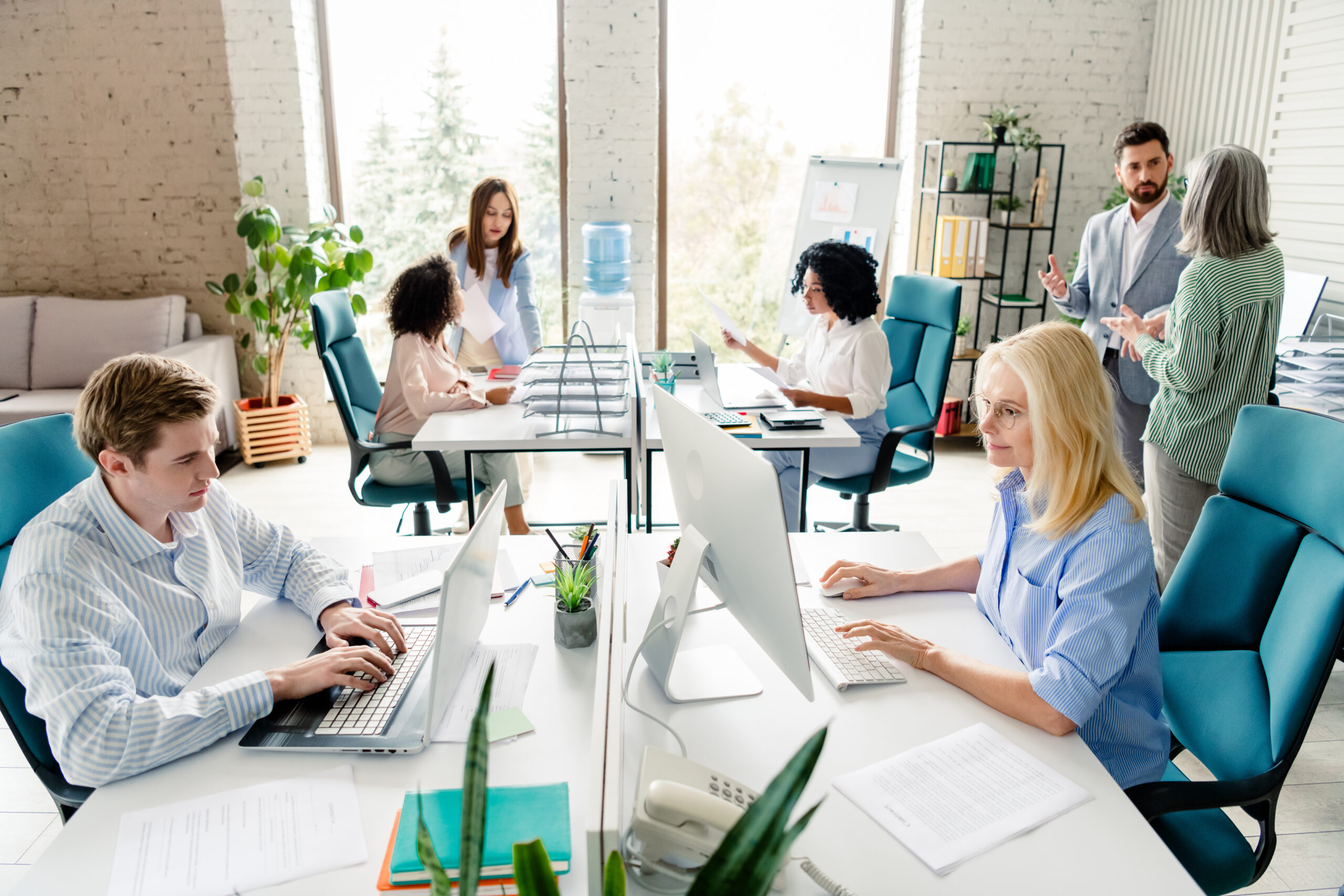 Property inspector reviewing building condition and making notes